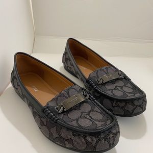 SOLD!Coach signature loafers